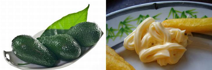 Avocado Over Mayonnaise