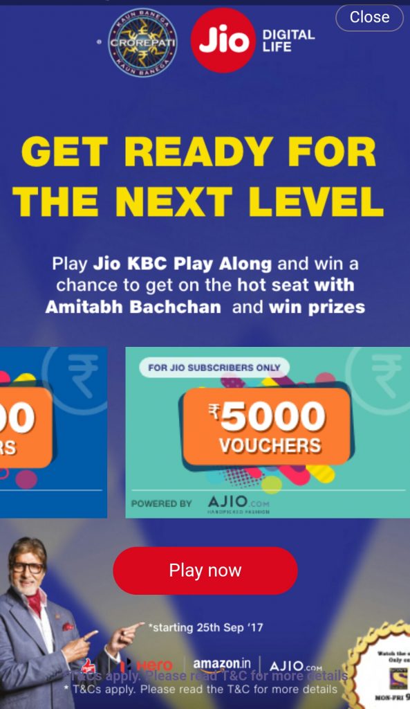 KBC Play Along
